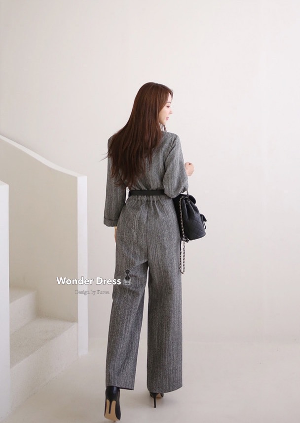 จั๊มสูทรทรงสวยสไตล์แบรนด์Chanel