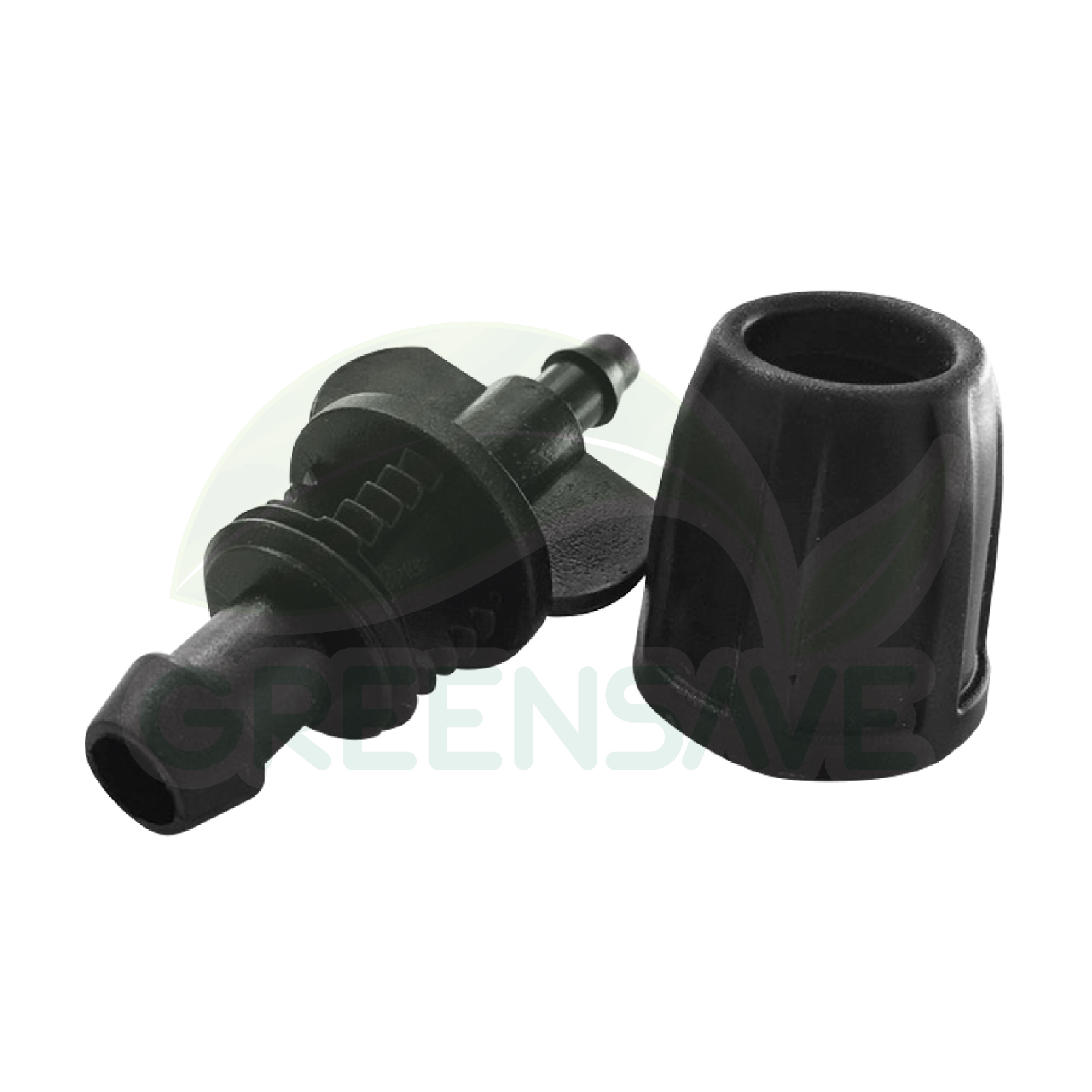 ข้อต่อสายไมโคร พร้อมตัวล็อคสาย ต่อตรง 8/12 mm เดือยเสียบ 4/7 mm (แพ็ค 20 ชิ้น)