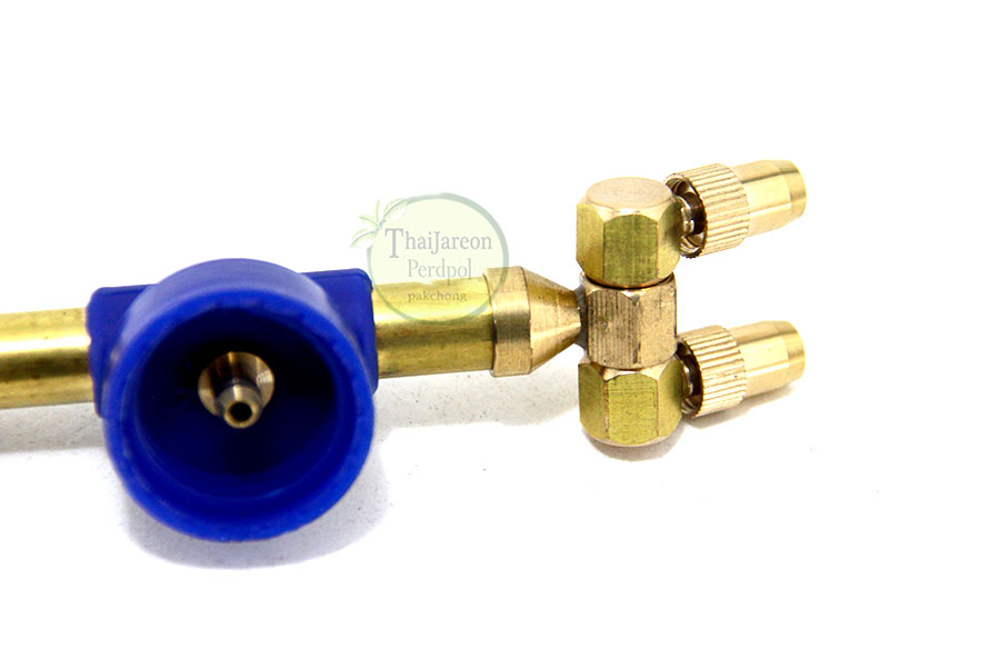 กระบอกฉีดน้ำ/ปืนพ่นน้ำ แรงดันสูง หัวทองเหลือง 2 หัว ปรับระดับได้ ใส่ขวดน้ำ