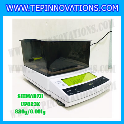 เครื่องชั่งดิจิตอล ทศนิยม 3 ตำแหน่ง รุ่น UP823X 820gx0.001g เครื่องชั่งละเอียดสูง820g เครื่องชั่งน้ำหนัก820g ตาชั่ง820กรัม พิกัดน้ำหนัก 820g ความละเอียด 0.001g ยี่ห้อ SHIMADZU รุ่น UP823X
