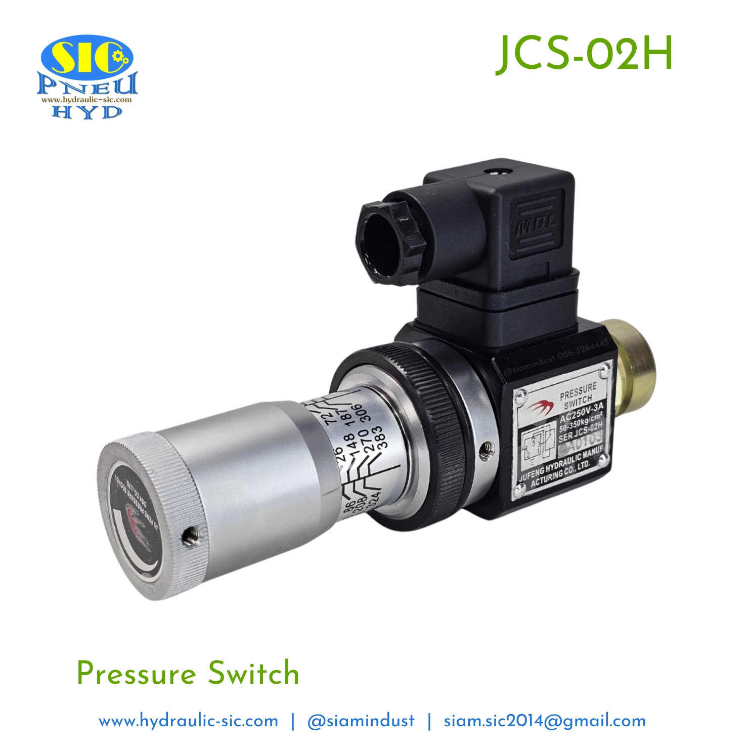 JCS-02N,JCS-02NL,JCS-02H : JF-JCS-02** (Pressure Switch) เพรสเชอร์สวิทช์ สวิทช์แรงดันไฮดรอลิค