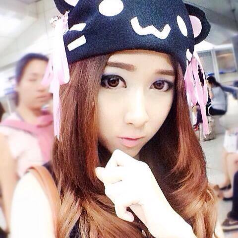 หมวกแฟชั่นหน้าแมวสีดำ (หน้าหนวดแมว)
