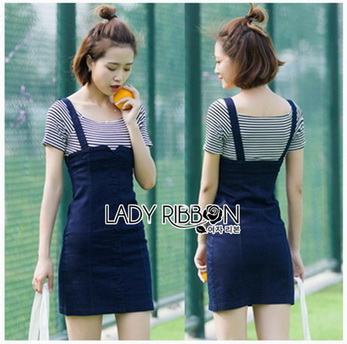 T-Shirt with Overall Dress