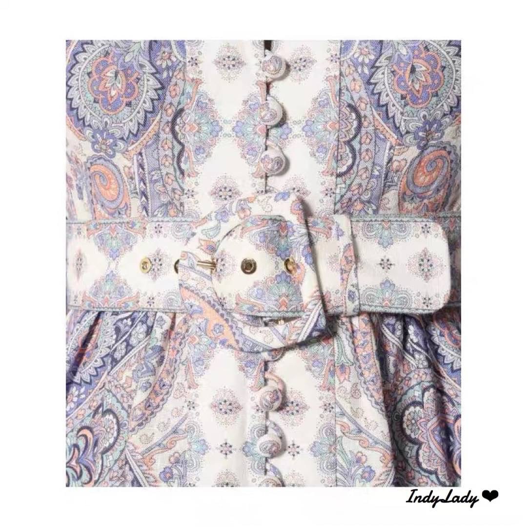 Maxi Dress Zimmermann พิมพ์ลายสวย