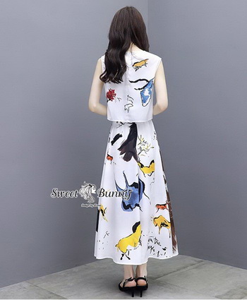 เซ็ทเสื้อพร้อมกระโปรงงานแบรนด์
