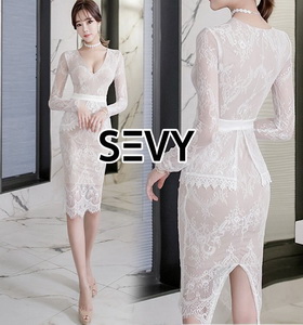 พร้อมส่งชุด Dress เนื่อผ้าลูกไม้เนื้อนิ่มงานเกรดพรีเมียม