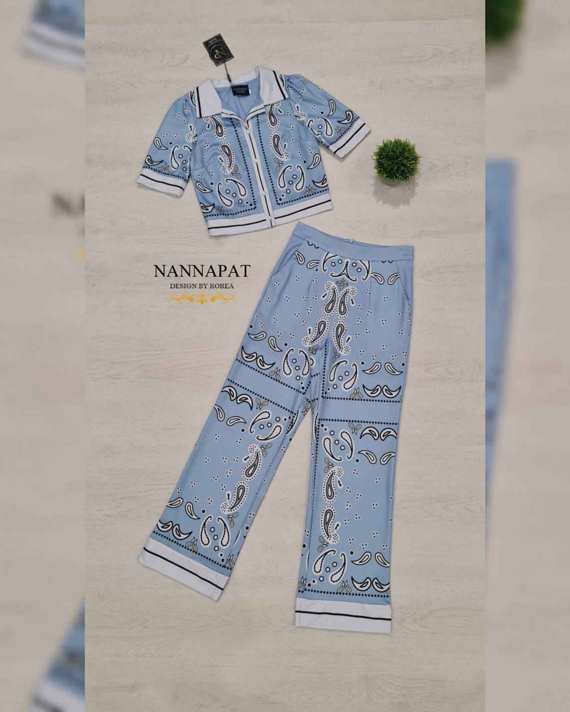 เสื้อกระดุมหน้า กางเกงทรงสวย