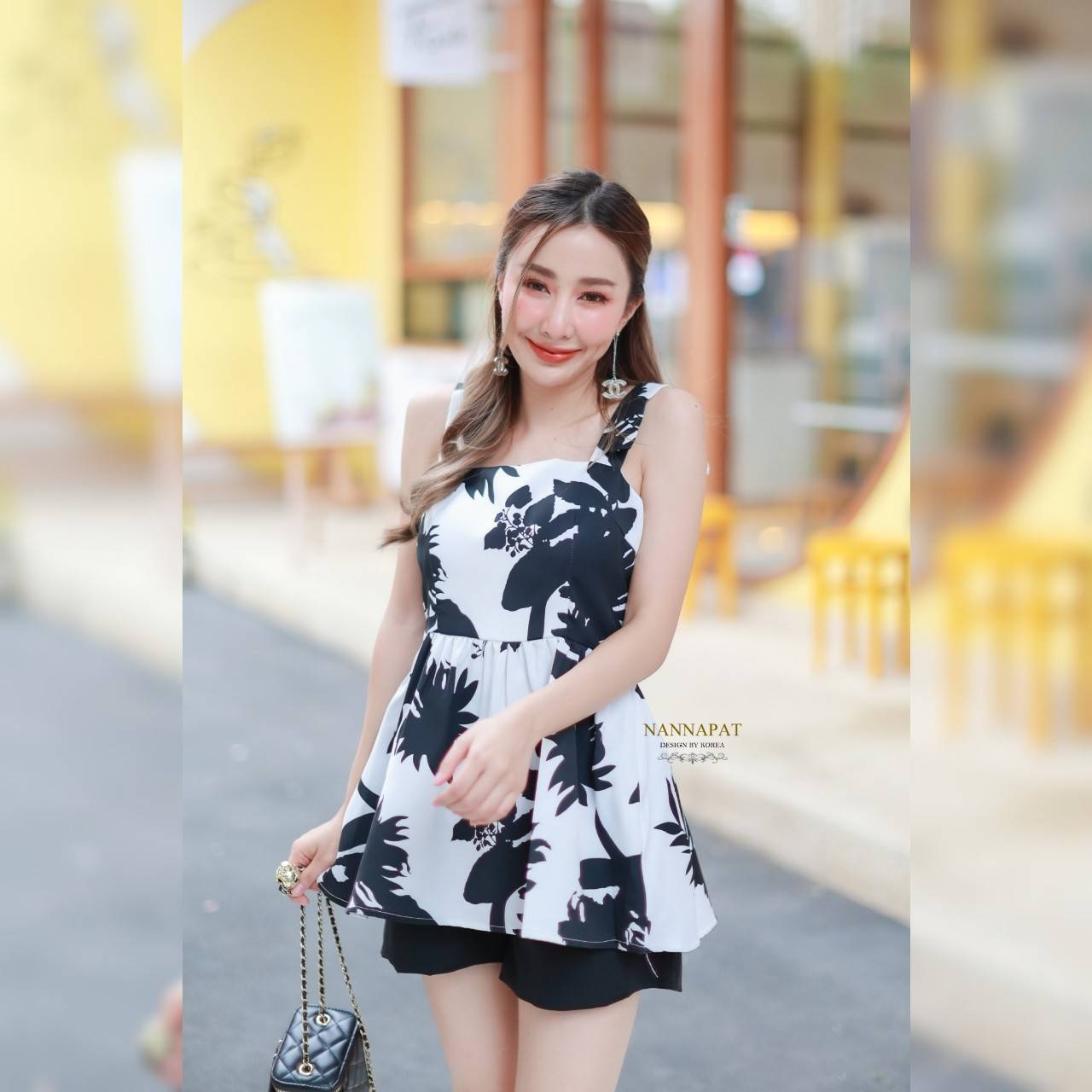 เดรสงานซิปหลัง มีฟองน้ำอก