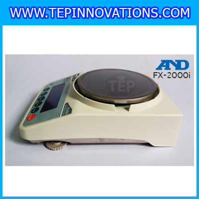 เครื่องชั่ง2200กรัม เครื่องชั่งน้ำหนัก2200กรัม เครื่องชั่งละเอียดสูง2200g เครื่องชั่งน้ำหนัก2200g ตาชั่งกรัม กิโลดิจิตอลกรัม2200 เครื่องชั่งทศนิยม 2 ตำแหน่ง ความละเอียด 0.01g AND FX-2000i จานชั่งขนาดเส้นผ่าศูนย์กลาง 150 mm.