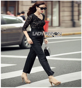 Lady Ribbon Jumpsuit จัมป์สูทสีดำสุดหรู