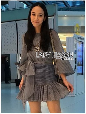 Lady Mini Dress with Big Ribbon