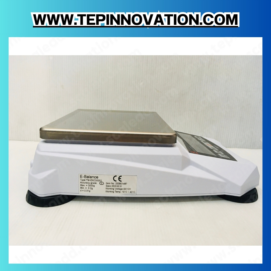 เครื่องชั่งดิจิตอล ทศนิยม 2 ตำแหน่ง รุ่น TM-EXB20002S พิกัด 2000g x 0.01g พิกัดน้ำหนัก 2000g ความละเอียด 0.01g เครื่องชั่งละเอียดสูง Precision Balance ยี่ห้อ TOMS รุ่น TM-EXB20002S