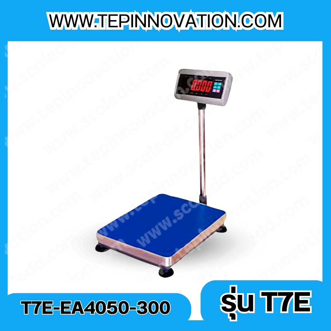 เครื่องชั่งน้ำหนักดิจิตอล พิกัด300kg ความละเอียด20g รุ่นT7E แท่น400x500mm (ผ่านตรวจ สอบถามเพิ่มเติม)