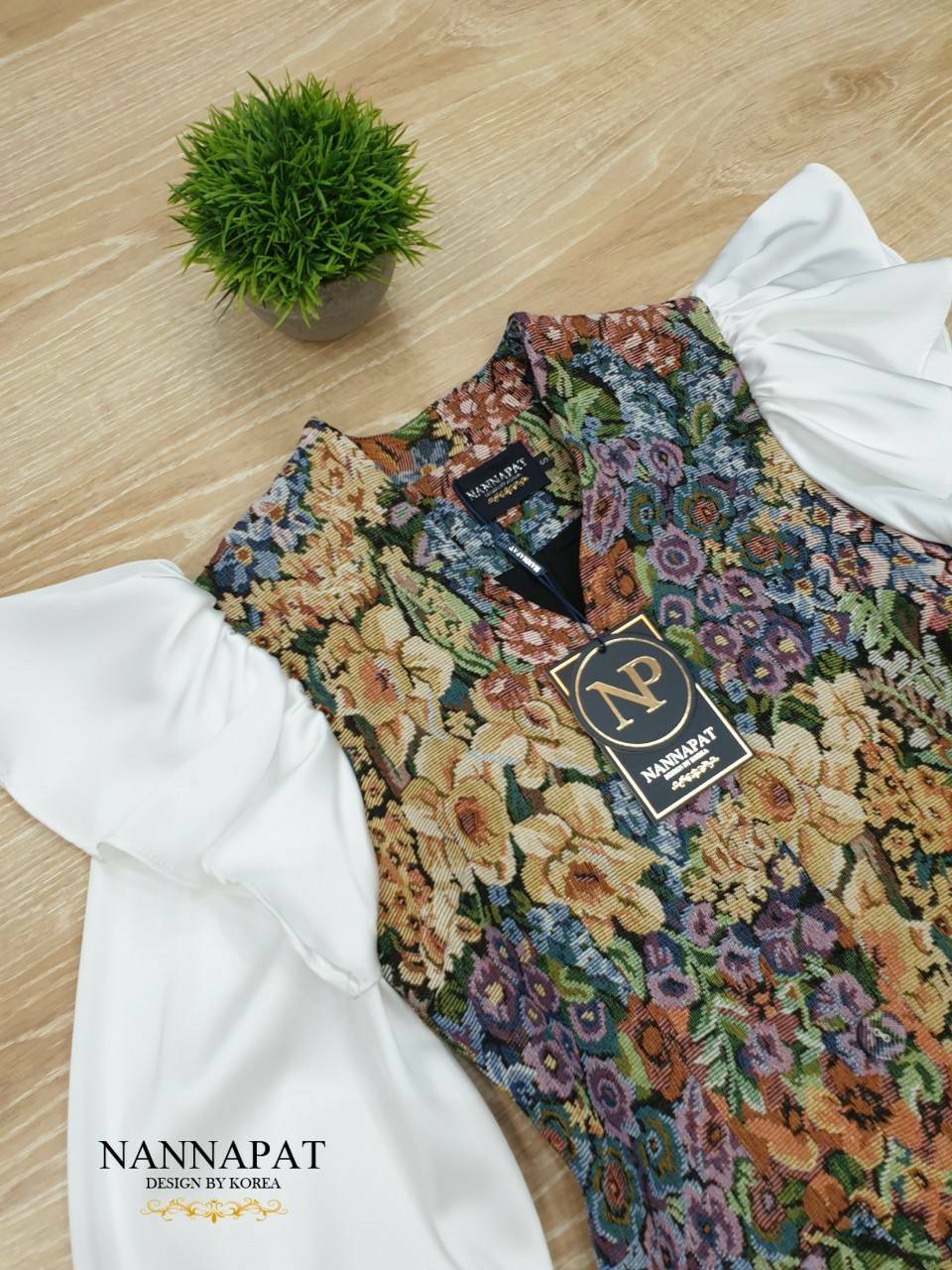 gfilกระดุมหน้า แขนยาวพริ้วสวย