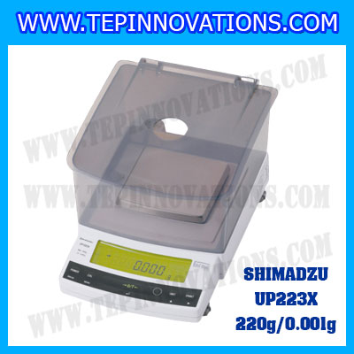 เครื่องชั่งดิจิตอล ทศนิยม 3 ตำแหน่ง รุ่น UP223X 220gx0.001g เครื่องชั่งละเอียดสูง220g เครื่องชั่งน้ำหนัก220g ตาชั่ง220กรัม พิกัดน้ำหนัก 220g ความละเอียด 0.001g ยี่ห้อ SHIMADZU รุ่น UP223X