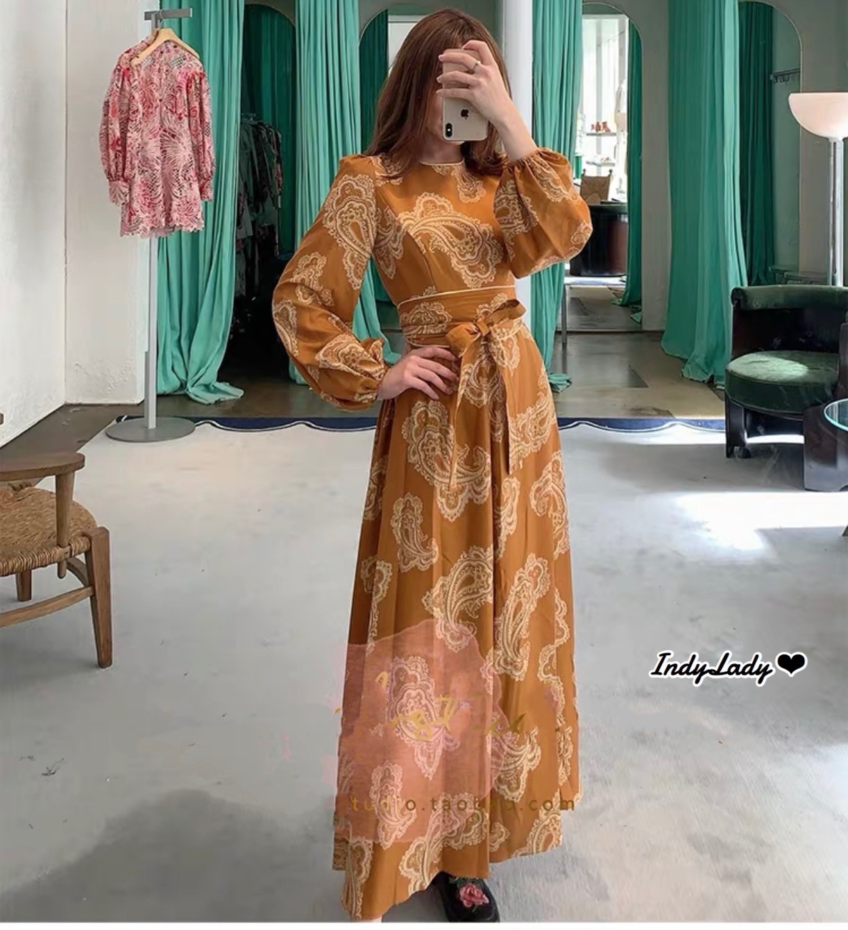 Maxi Dress งานสวย มาในโทนสีส้ม