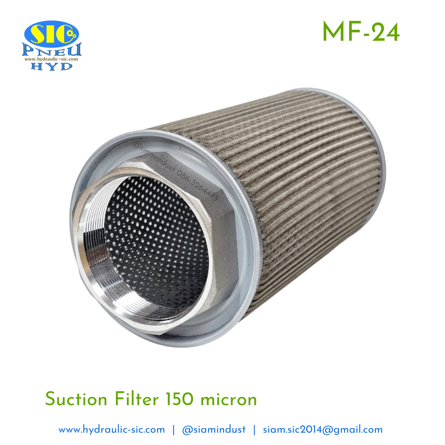MF-20,MF-24,MF-32 กรองไฮดรอลิค กรองขาดูด Suction Filter : POKE