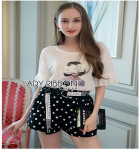 Lady Ribbon T-Shirt and Polkadot เสื้อยืด