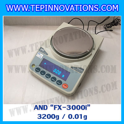 เครื่องชั่ง3200กรัม เครื่องชั่งน้ำหนัก3200กรัม เครื่องชั่งละเอียดสูง3200g เครื่องชั่งน้ำหนัก3200g ตาชั่งกรัม กิโลดิจิตอลกรัม3200 เครื่องชั่งทศนิยม 2 ตำแหน่ง ความละเอียด 0.01g AND FX-3200g/0.01g จานชั่งขนาดเส้นผ่าศูนย์กลาง150 mm.