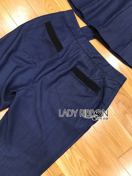 เซ็ตเสื้อสูทแขนกุดและกางเกงขายาวสไตล์สมาร์ทแคชชวล