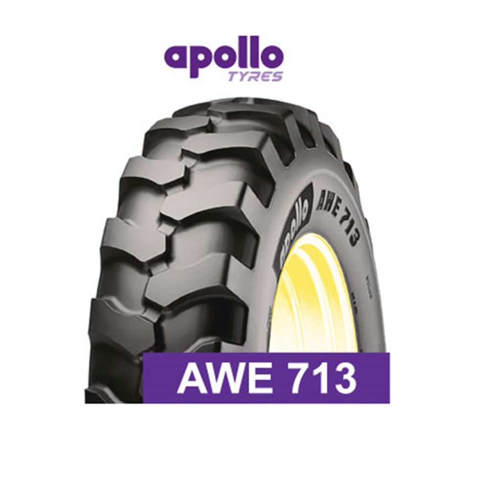ยางรถตัก รถเกรด ขนาด 9.00-20 ,10.00-20 รุ่น AWE713 ชนิด TLยี่ห้อ APOLLO