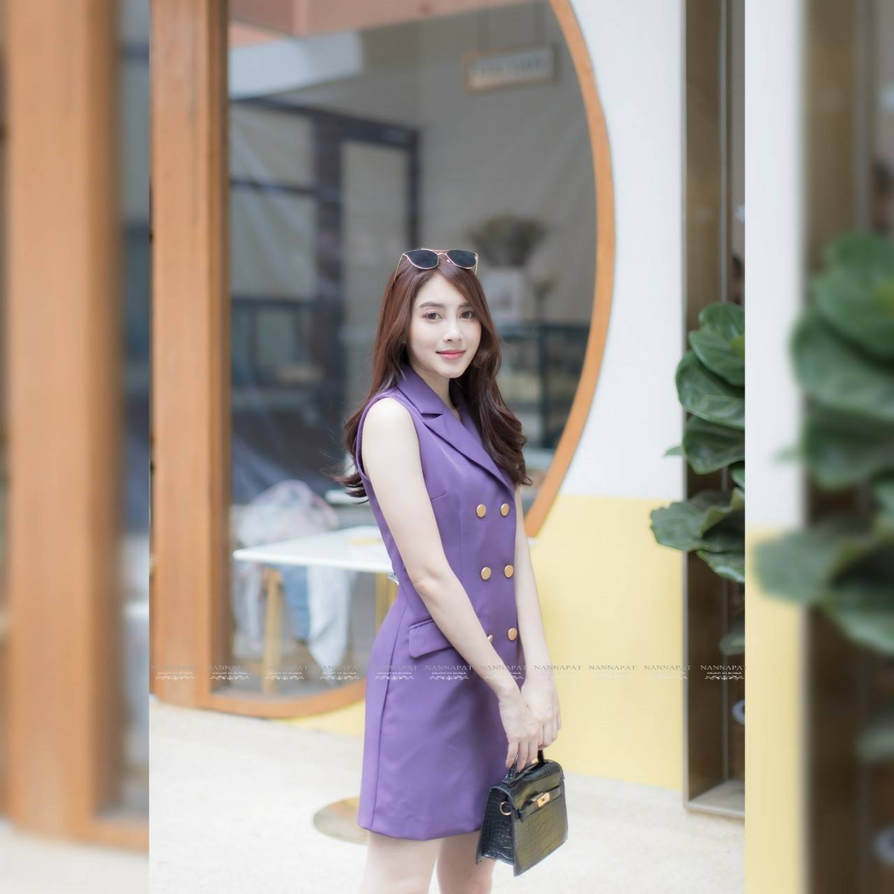 ผ้าสูทกระดุมหน้าตัวกระเป๋า