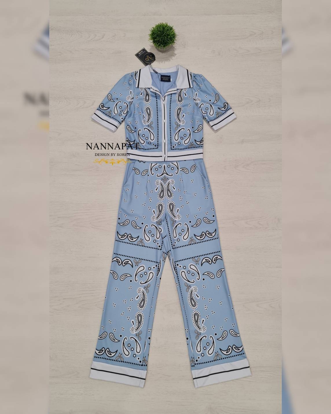 เสื้อกระดุมหน้า กางเกงทรงสวย