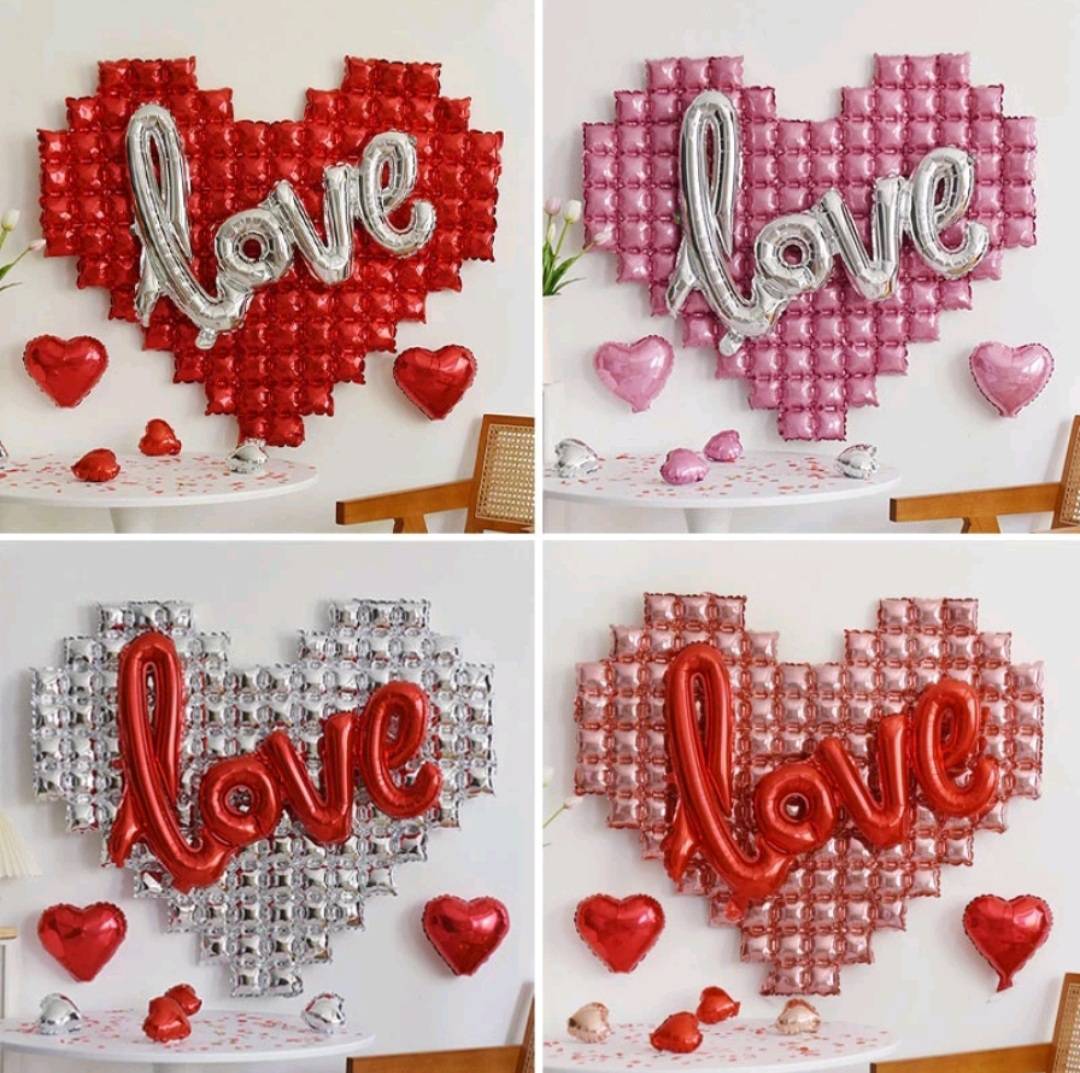 ลูกโป่งหัวใจ & LOVE ไซต์จัมโบ้ Love Foil Balloon สำเนา