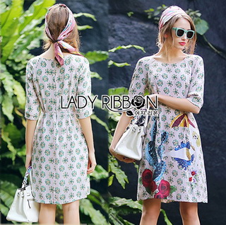 LR01010916 🎀 Lady Ribbon's Made 🎀 Lady Kate Surreal Printed Sequin and Beads