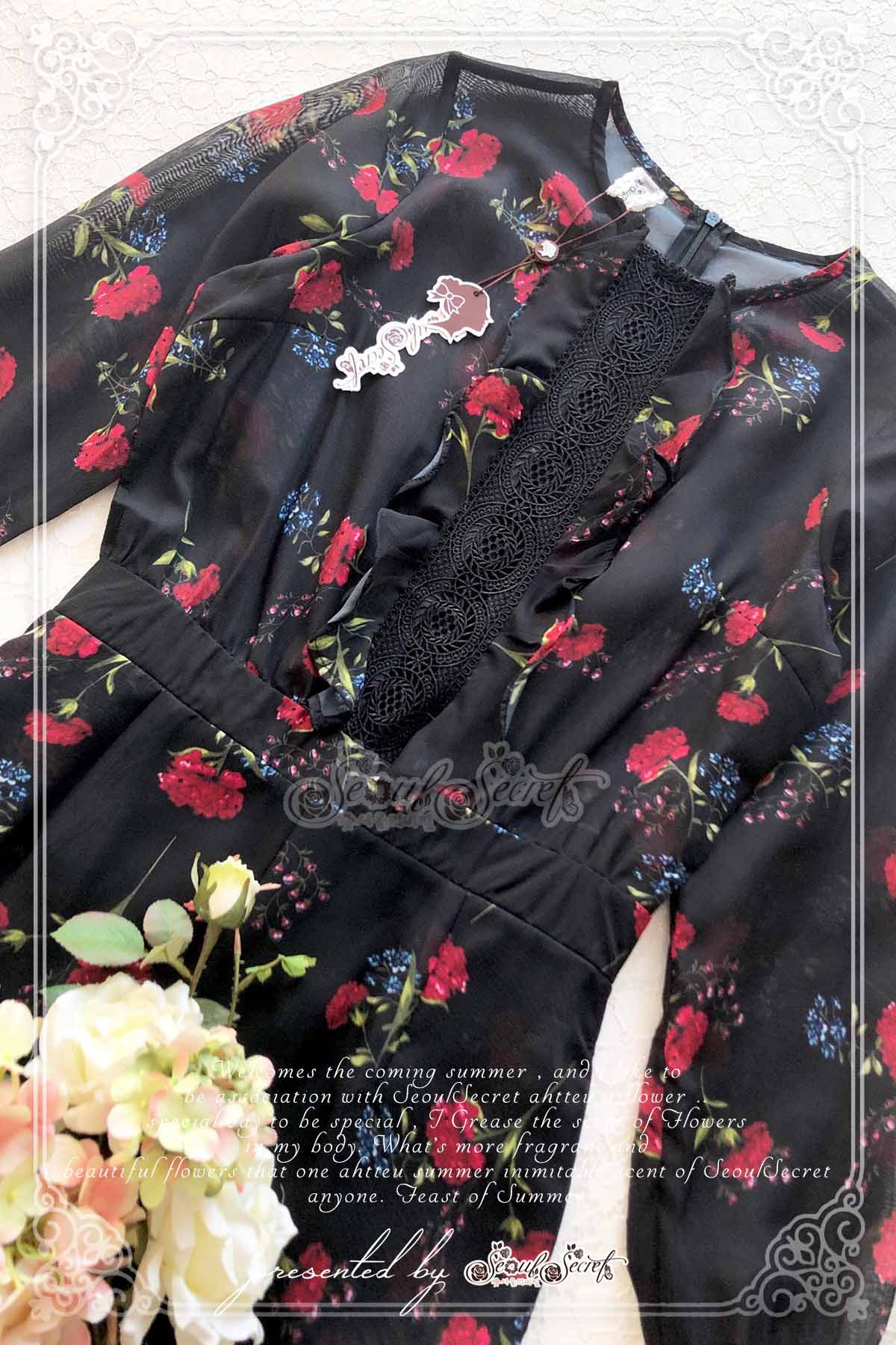 จั้มสูทขาสั้นเนื้อผ้าชีฟองลุคสาวสวย
