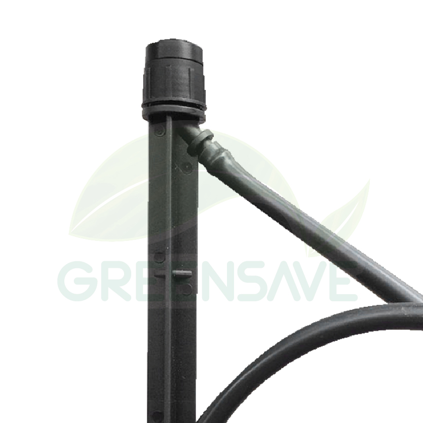 หัวจ่ายน้ำ 360 องศา พร้อมขาปัก 18 ซม. และสายไมโคร ยาว 1 เมตร