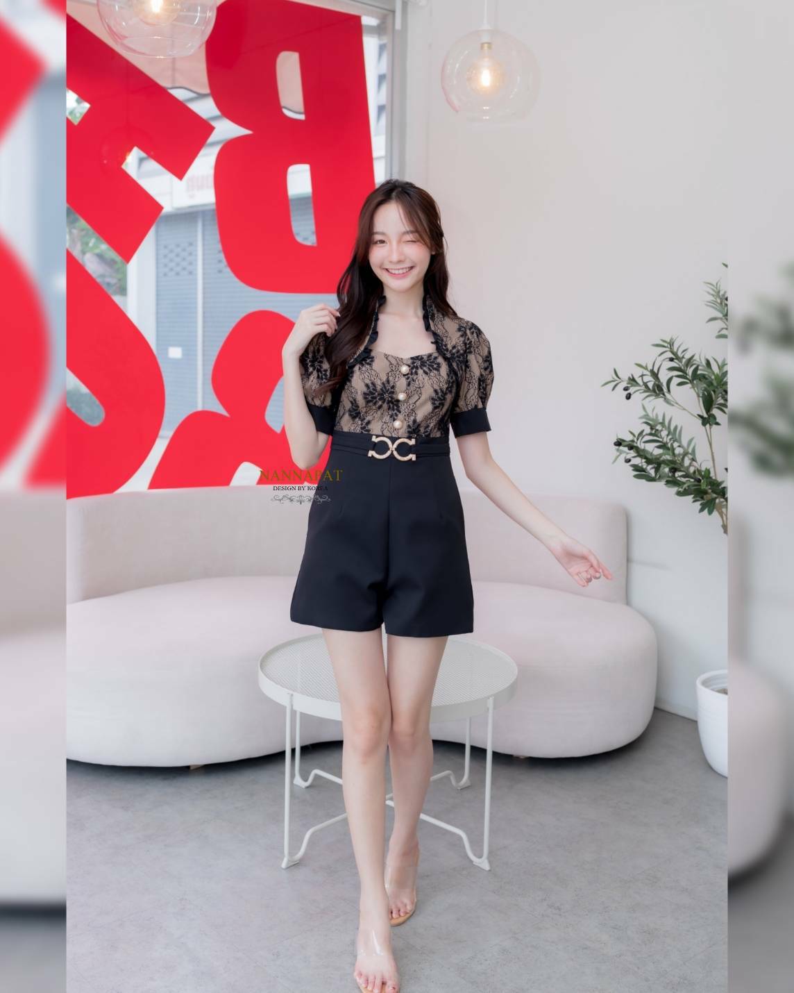 ผ้าลูกไม้เนื้อดี มีซับในทั้งตัว