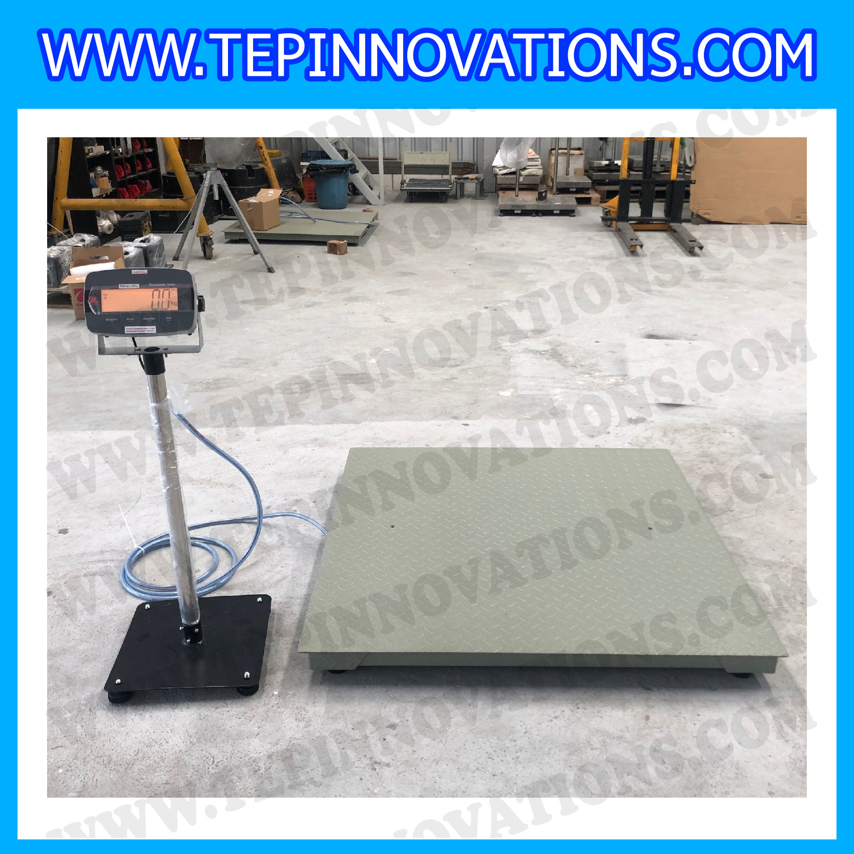 เครื่องชั่งตั้งพื้น 1000กิโลกรัม เครื่องชั่งดิจิตอล1000kg เครื่องชั่ง 1000 kg ตาชั่ง 1000kg ความละเอียด 100g ขนาดแท่นชั่ง 120x120 cm. เครื่องชั่งยี่ห้อ OHAUS รุ่น Defender 3000 (DT33P)