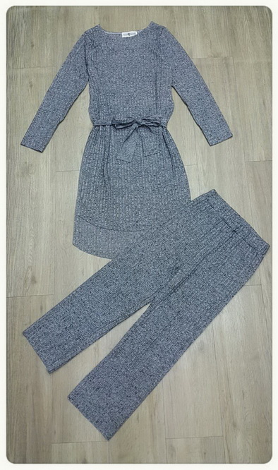 เสื้อ+กางเกง+ผ้าผูกเอว