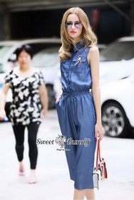 ยีนส์ผ้านุ่มจั้มสูทแขนกุด