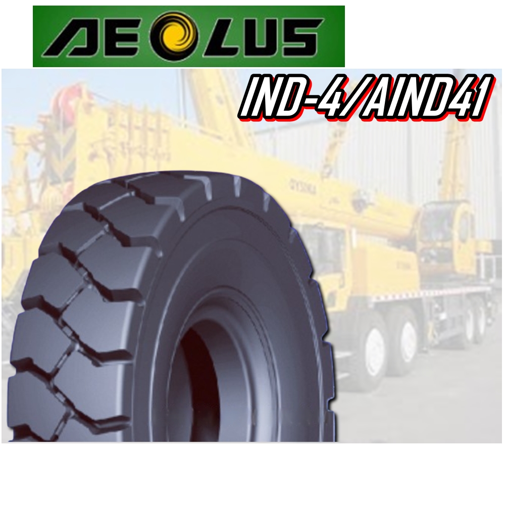 ยางรถอุตสาหกรรม ขนาด 12.00-24 รุ่น IND-4/AIND41 (ครบชุด) ชนิด TT 24PR ยี่ห้อ AEOLUS