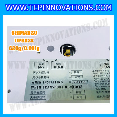 เครื่องชั่งดิจิตอล ทศนิยม 3 ตำแหน่ง รุ่น UP623X 620gx0.001g เครื่องชั่งละเอียดสูง620g เครื่องชั่งน้ำหนัก620g ตาชั่ง620กรัม พิกัดน้ำหนัก 620g ความละเอียด 0.001g ยี่ห้อ SHIMADZU รุ่น UP623X