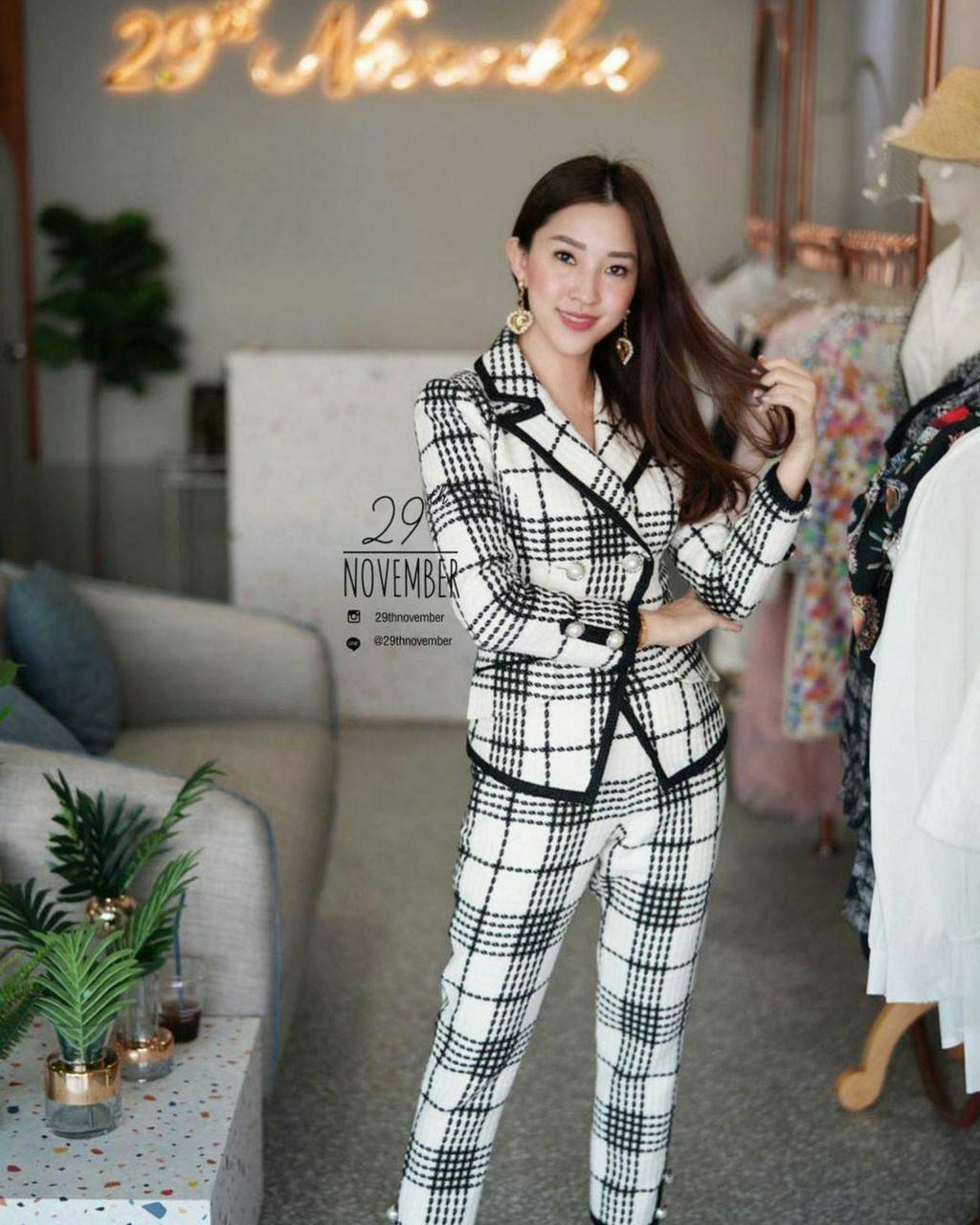 เซทสูทผ้าทวิสหนานุ่ม