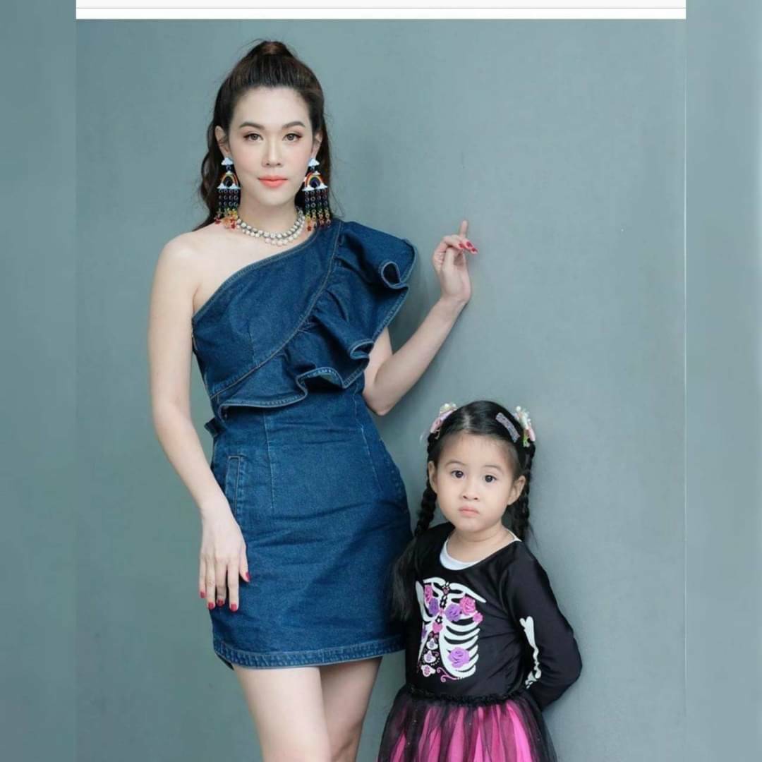 Dress ยีนส์ปาดไหล่น่ารัก