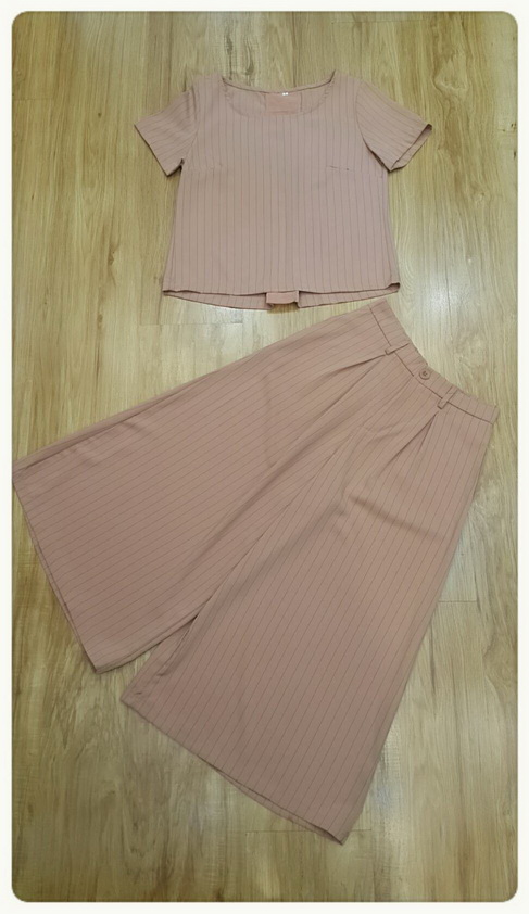 เสื้อกางเกงงานเกาหลี ผ้าทอเนื้อดีผ้านุ่ม