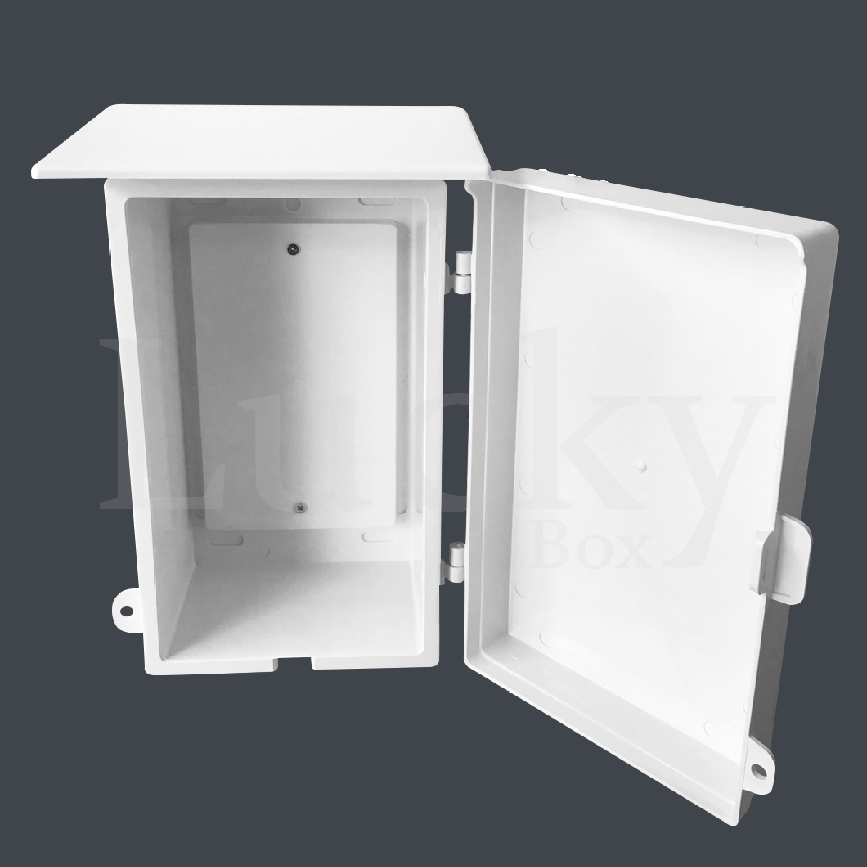 NANO-101W ตู้กันน้ำพลาสติกมีที่กันฝน Electric Enclosure With Rain Hood