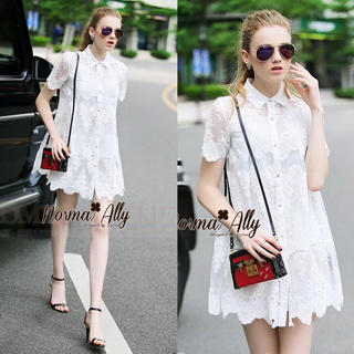 Lady Ribbon Online เสื้อผ้าออนไลน์ขายส่ง Normal Ally เสื้อผ้า NA15150816 🎉Normal Ally Present Embroider prince dress 🎉