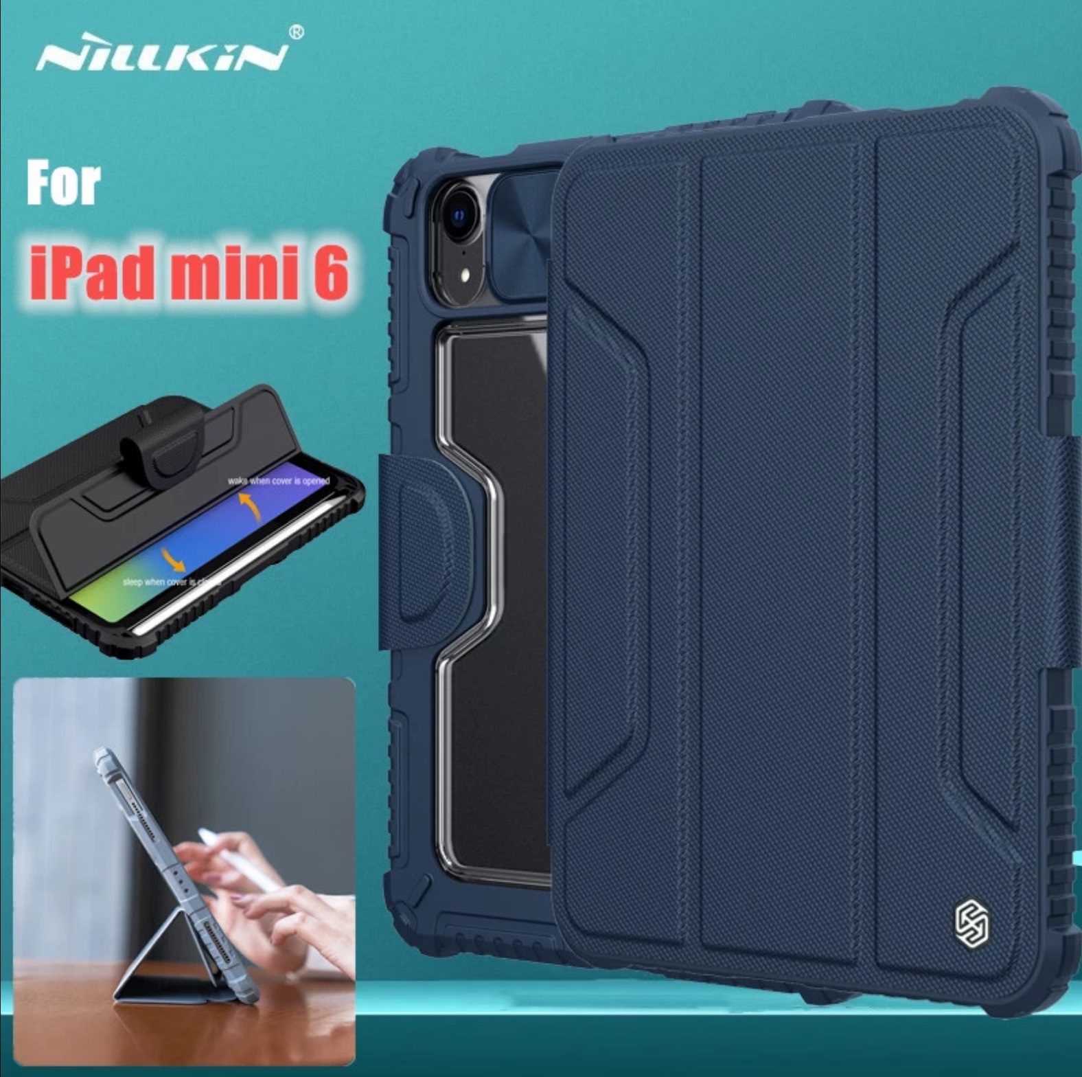 Nillkin Bumper มีที่เก็บปากกา (ของแท้ 100%) - เคส iPad Mini 6/7