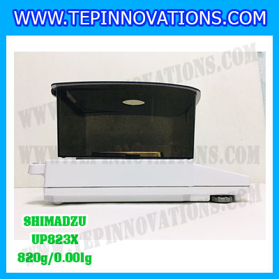 เครื่องชั่งดิจิตอล ทศนิยม 3 ตำแหน่ง รุ่น UP823X 820gx0.001g เครื่องชั่งละเอียดสูง820g เครื่องชั่งน้ำหนัก820g ตาชั่ง820กรัม พิกัดน้ำหนัก 820g ความละเอียด 0.001g ยี่ห้อ SHIMADZU รุ่น UP823X