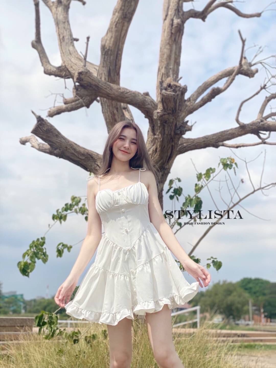 มินิเดรส สายเดี่ยวทรงพอดี
