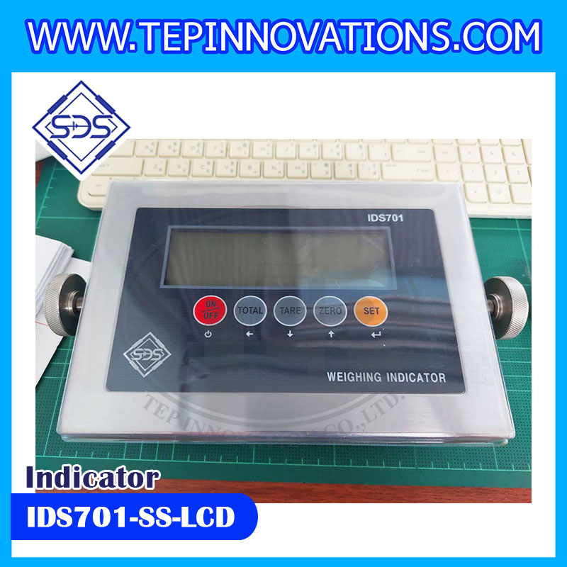 หน้าจอเครื่องชั่งIDS701-SS-LCD อะไหล่เครื่องชั่งSDS หัวอ่านเครื่องชั่ง หัวอ่านแสดงค่าน้ำหนัก หน้าจอเครื่องชั่ง หัวอ่านเครื่องชั่งน้ำหนัก Weighing Indicator หัวอ่านยี่ห้อSDS รุ่น IDS701-SS-LCD