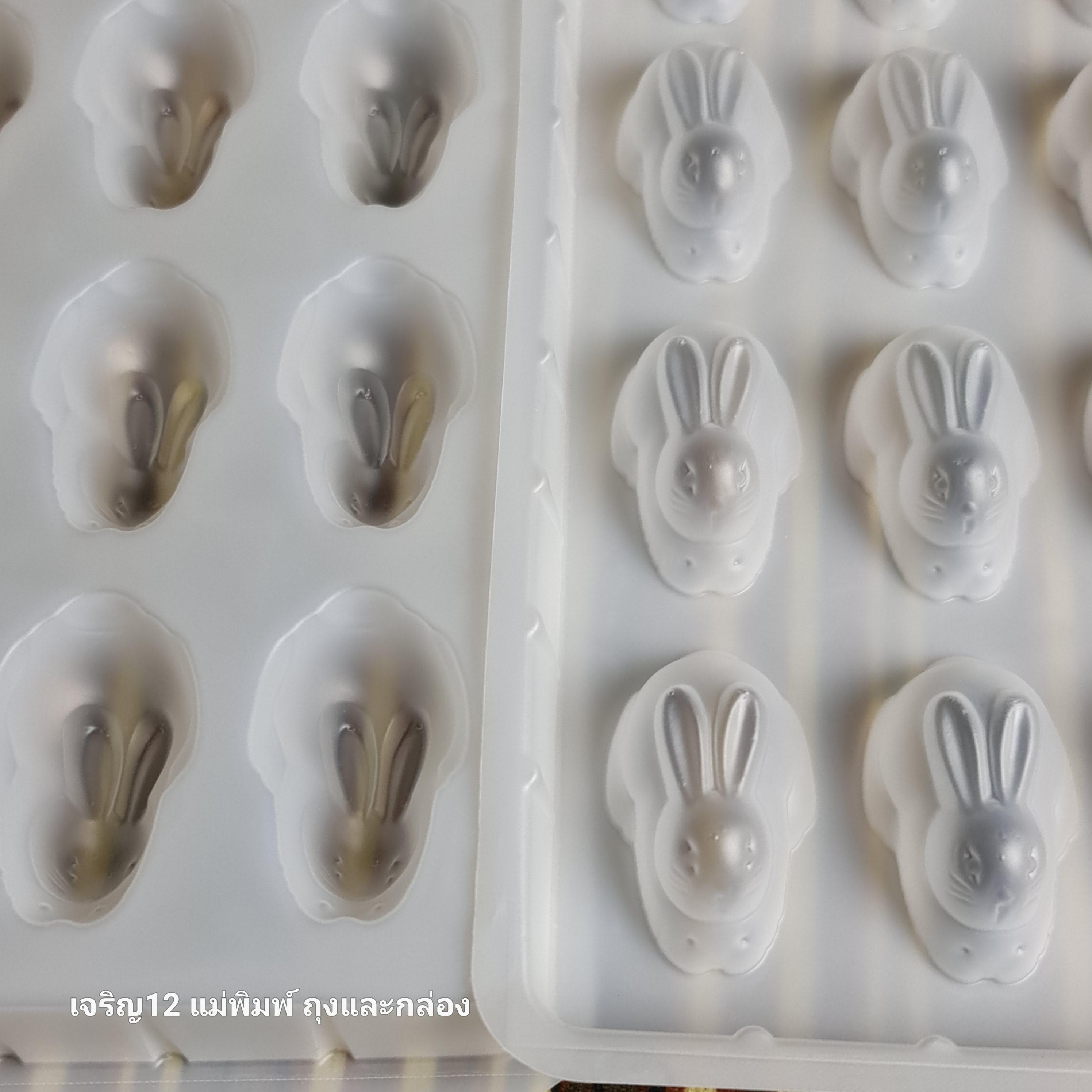 แม่พิมพ์ กระต่าย พลาสติกพีพี วุ้นแฟนซี เจริญ12 j12
