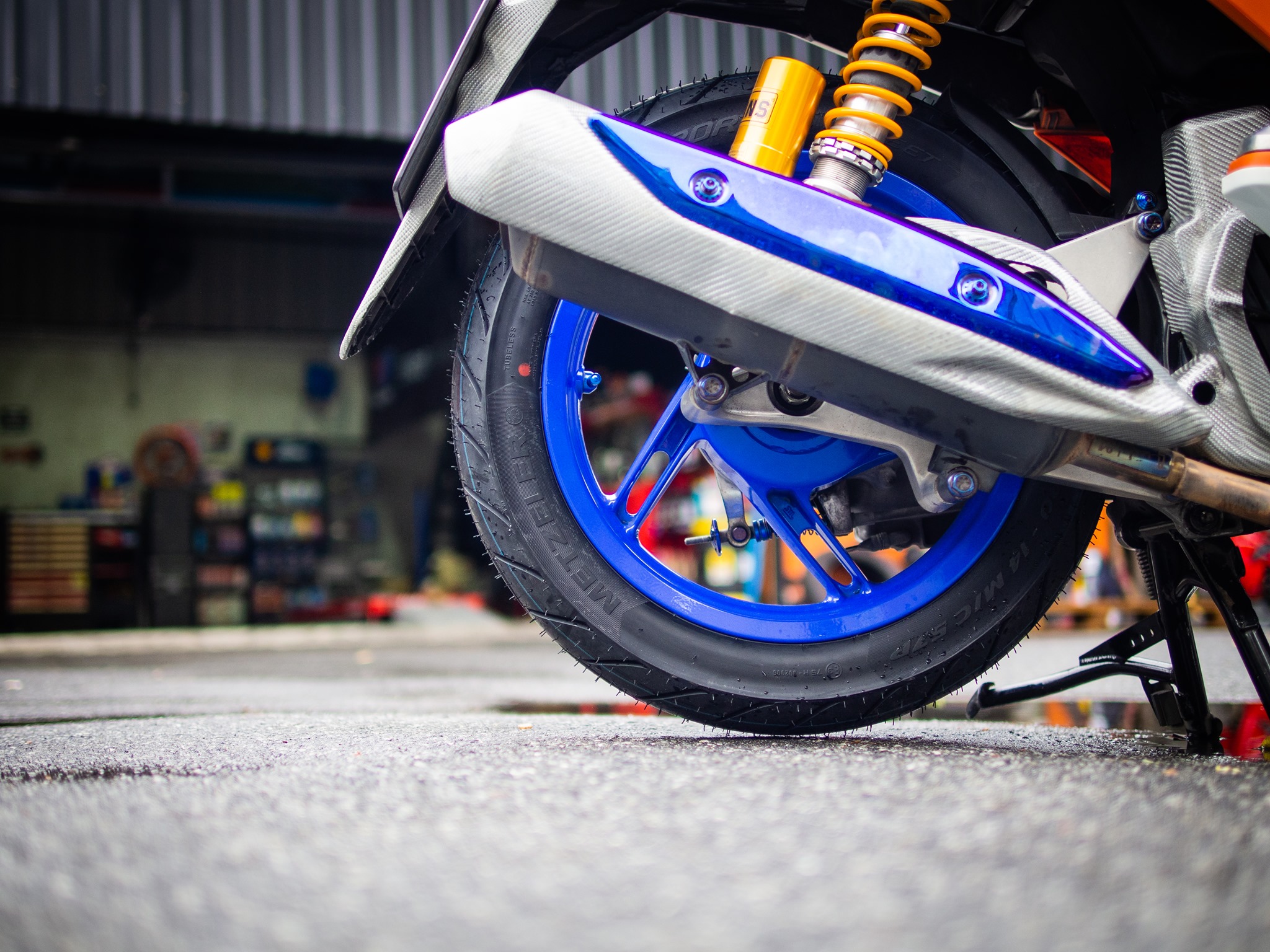 ยางมอเตอร์ไซค์ ขนาด 80/90-14 F 40S TL รุ่น SPORTEC STREET ชนิด TL ยี่ห้อ Metzeler