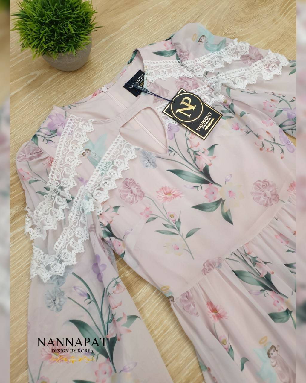 เดรสยาวผ้าชิฟฟ่อนเนื้อดี