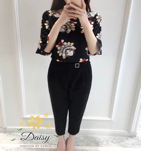 เสื้อ+กางเกงทรงเดฟ เสื้อผ้าแฟชั่นเกาหลีสวยๆ